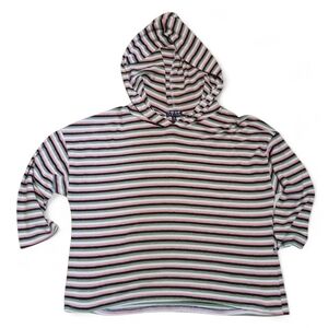 Poof! Multicolor Striped Hoodie Size Small